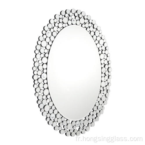 Miroir clair classique de forme ovale miroir suspendu